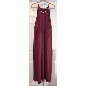 Lane Bryant Grecian Style Empire Waist Dress - Maroon - Size 26/28 - Worn Once